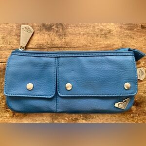 ROXY Y2K Blue Leather Clutch